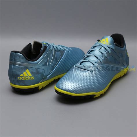 adidas performance messi 15.3 tf herren fußballschuhe blau b32896|adidas Messi 15.3 TF Ice Metallic/Bright Yellow/Core Black.